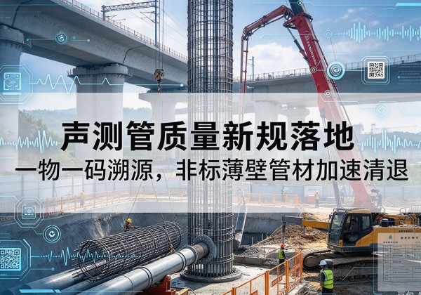 理县声测管质量新规落地，一物一码溯源，非标薄壁管材加速清退